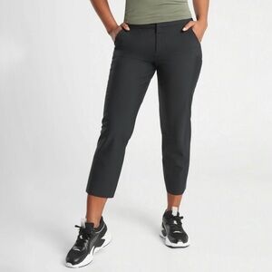 Athleta Stellar Straight Crop Black Pant